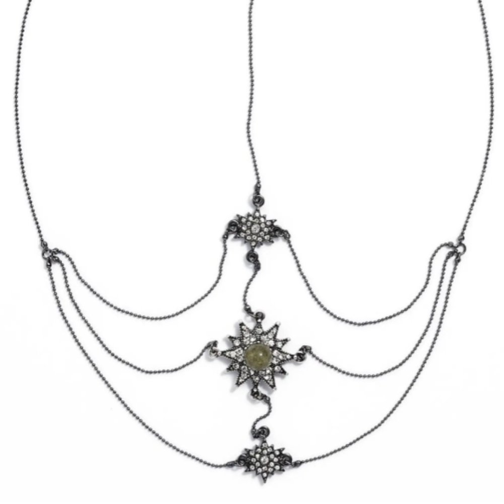 Berry Star' Crystal Head Chain
